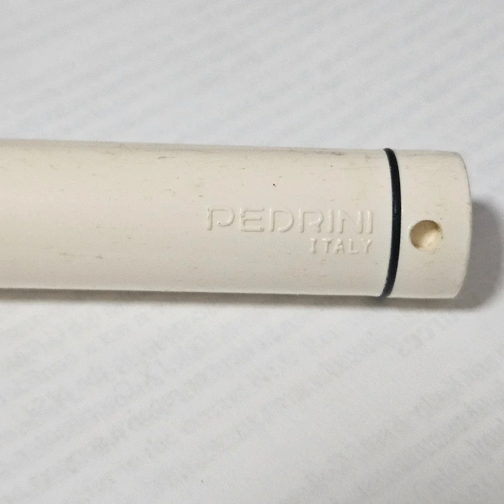 Pedrini Italy Vintage Stainless Serving‎ Spoon Cream Round Handle Mid Century